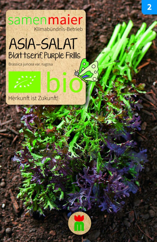 BIO Gemüsesamen Asia-Salat Blattsenf