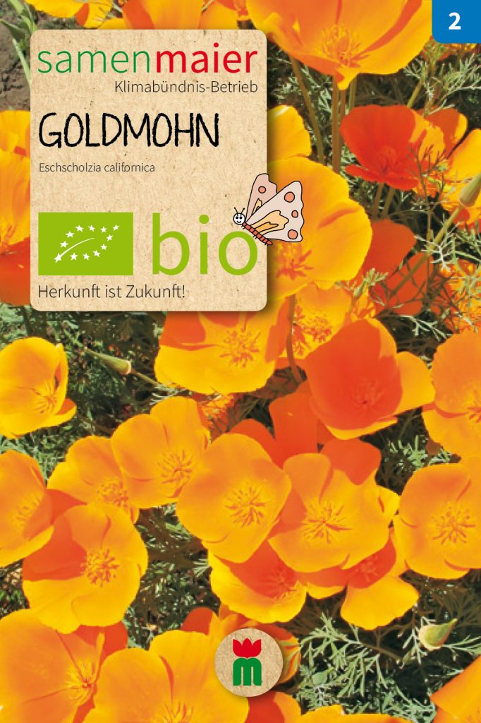 BIO Blumensamen Goldmohn