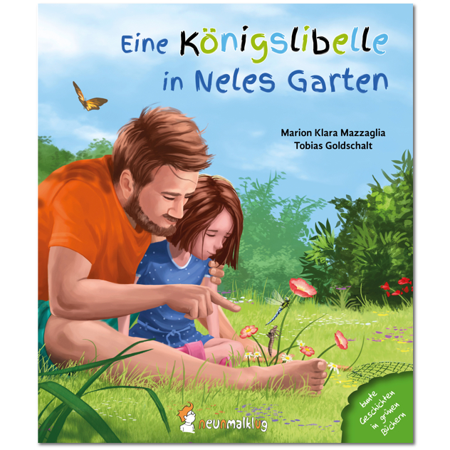 Kinderbuch „Eine Königslibelle in Neles Garten“