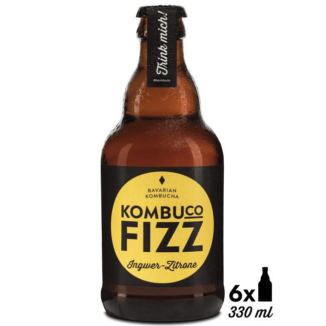 Kombuco-Fizz Ingwer-Zitrone