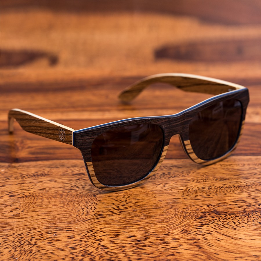 Double Trouble, Sonnenbrillen aus Holz, Unisex