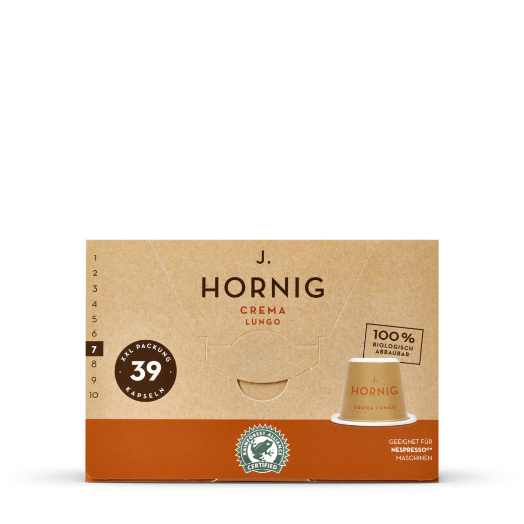 Kaffeekapseln "Crema Lungo" XXL Packung 100% abbaubar