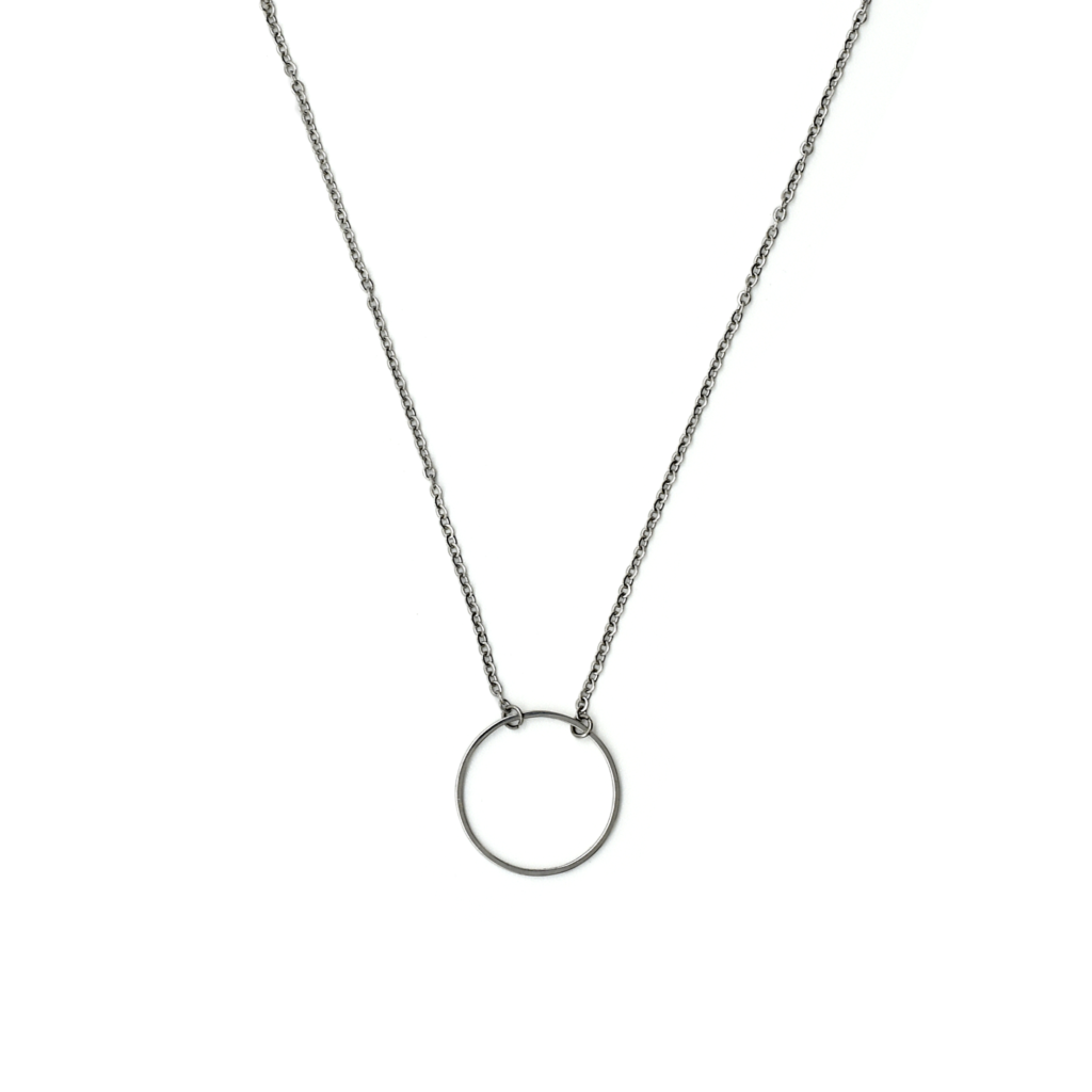 Handgefertigte Halskette aus hochwertigem Edelstahl "Circle"