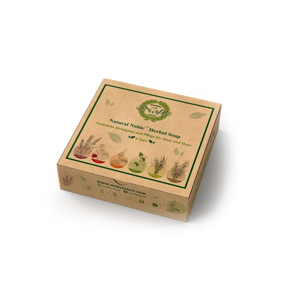 Natural Noble™ Kräuter Seifen Box, 6 Stück