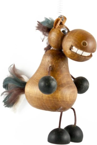 Pferd Hüpftier/Schwingfigur aus Holz