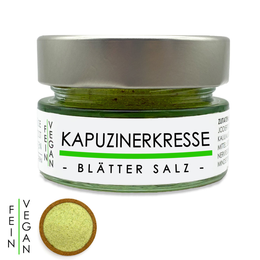 Kapuzinerkresse Blätter Salz 80g - Kräutersalz