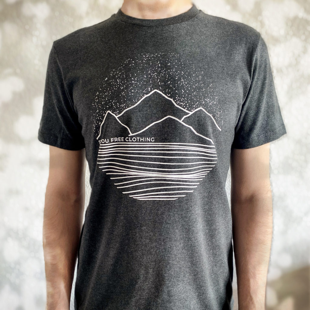 Unisex T-Shirt "Stardust" grau-meliert