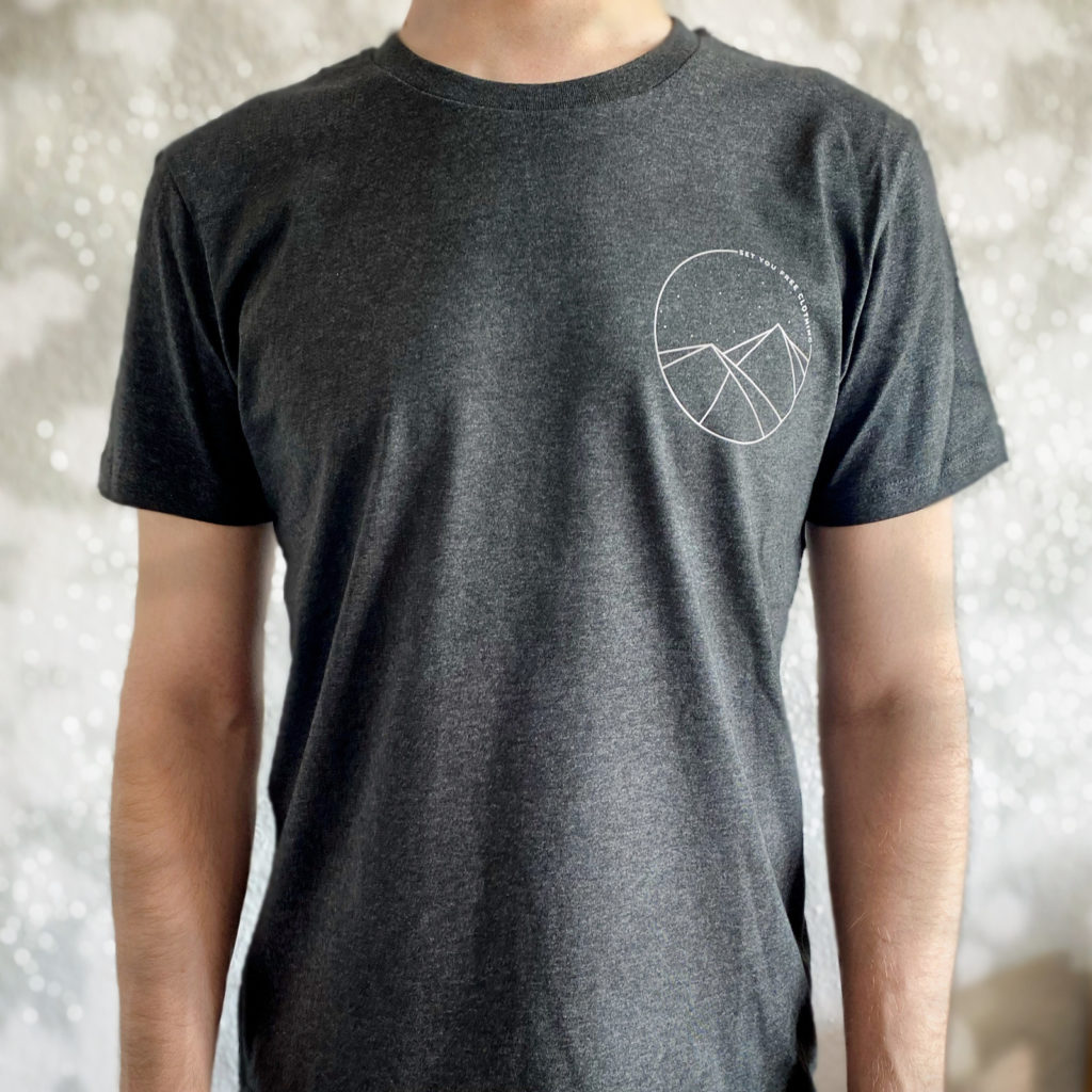 Unisex T-Shirt "Circle" grau-meliert