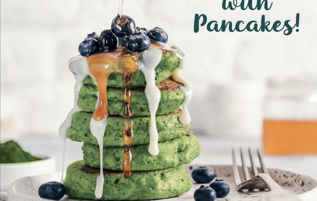 Rezept für gesunde Chlorella Pancakes