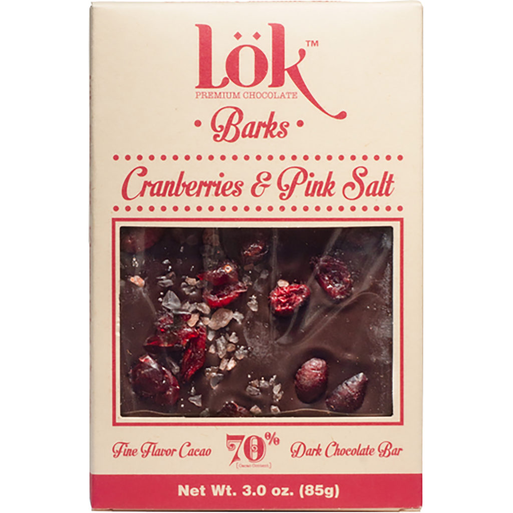 Cranberries & Pink Salt Chocolate Bar 85g