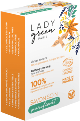 Lady Green Reinigende Seife für Gesicht und Körper 100 g